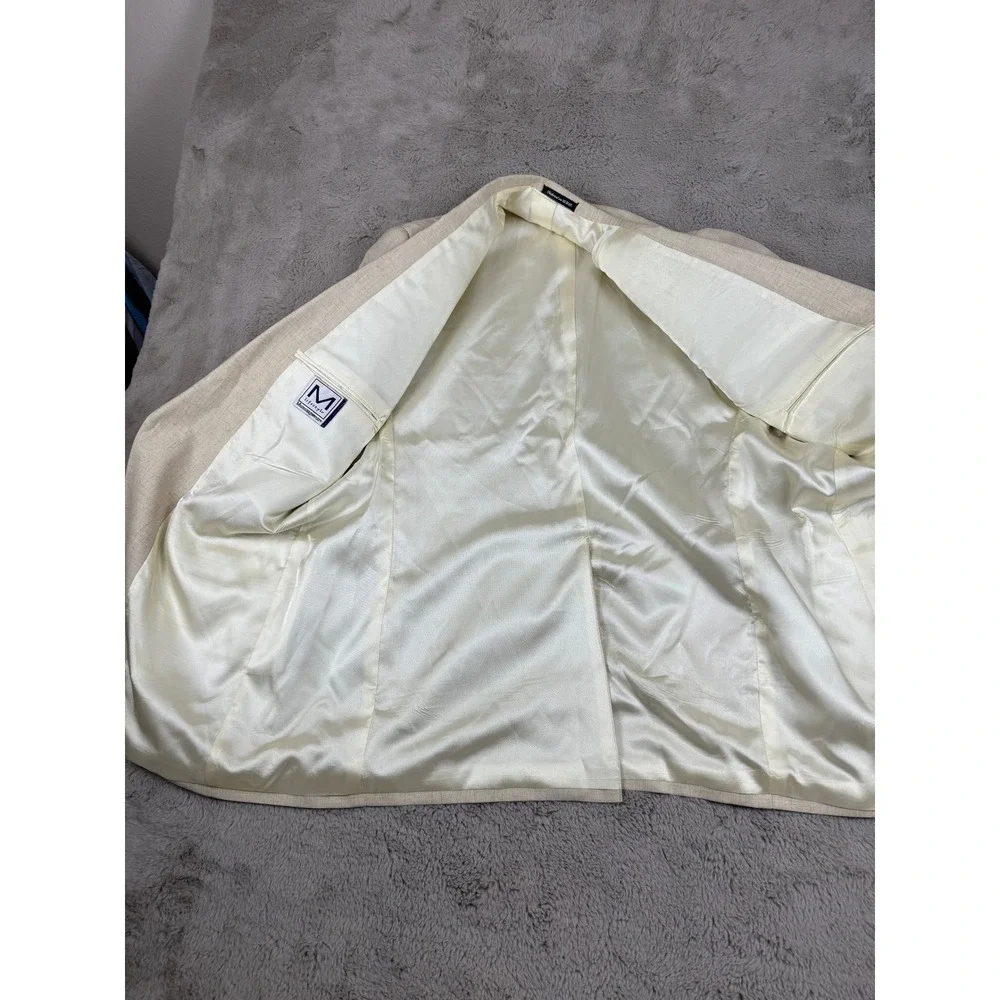 Munsingwear Lifestyle Blazer Sport Coat‎ Two Button Beige Mens Size 44L